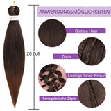 Pre-stretched Braiding Hair 26in Yaki Texture 90g Pack – 90g