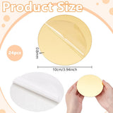Oglinzi rotunde acrilice 10 cm suport lumânări pentru decorațiuni mese, set 24 bucăți – Auriu