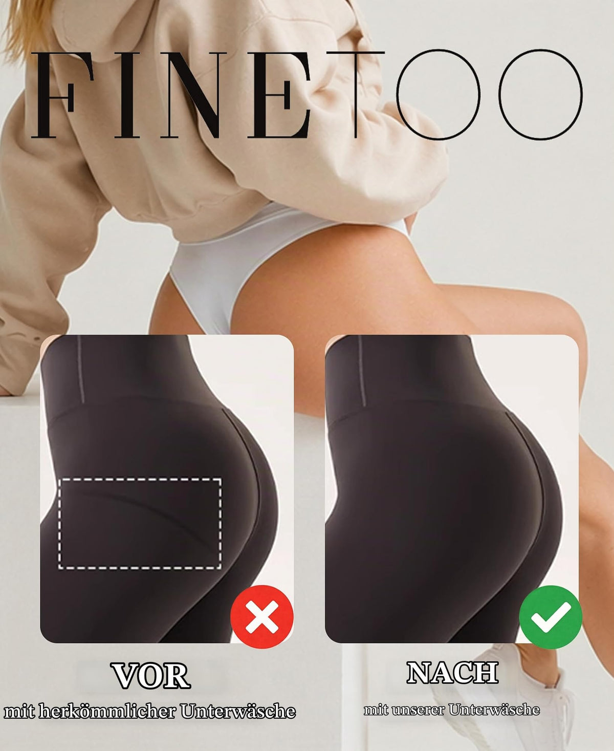Women's Seamless High Waist String Thongs Breathable Elastic Waistband Comfortable – Pack
