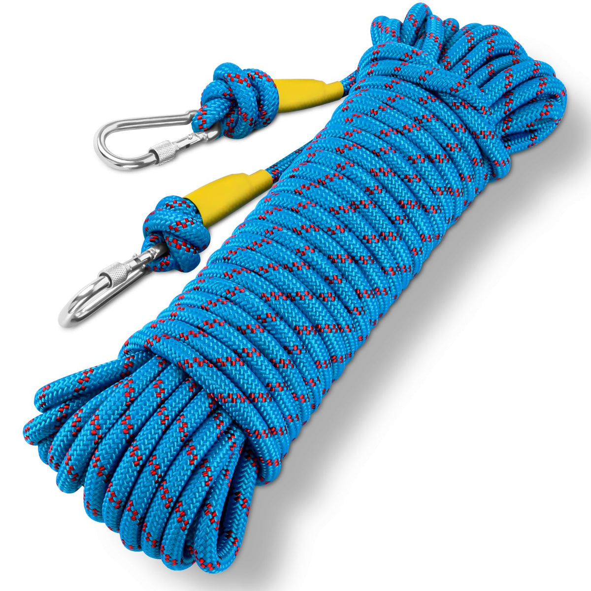 Clothesline Steel-Core Multi-purpose with Carabiner Hooks – 20m