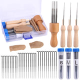 Felting Starter Kit 36 Pieces Dry Felting Needles 3 Sizes