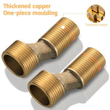 Racord excentric S din alamă pentru baterie cadă/duș 3/4 la 1/2 inch lungime 75 mm
