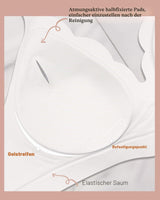 Wireless Padded Push-Up Bralette V-Neck Wire-Free with Extender – White XXL