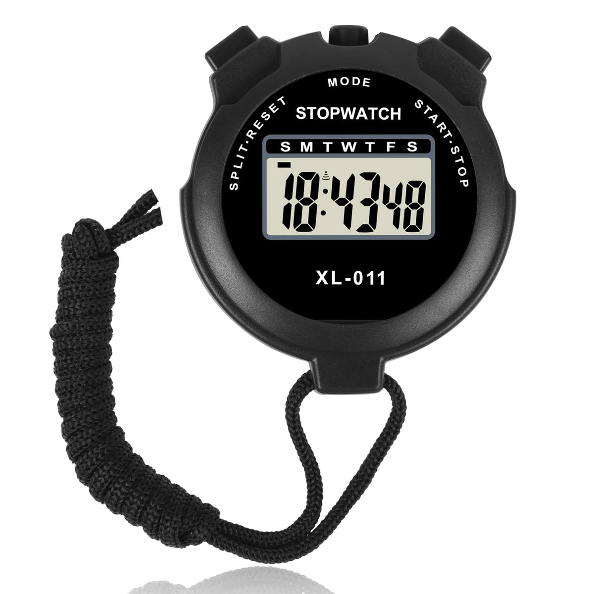 Vicloon Digital Stopwatch Timer with Alarm and Calendar – Black
