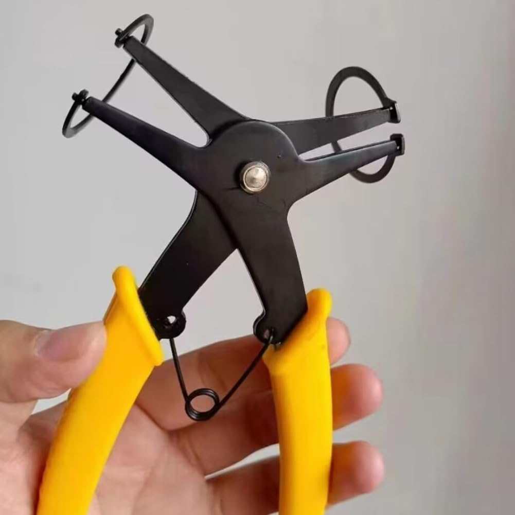 Snap Ring Pliers, Circlip Pliers, Internal and External Retaining Ring, 2 in 1 Retaining Ring Pliers, Dual-Purpose Snap Ring Pliers, For 2-24 mm Internal External Snap Rings