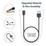 Watch USB Charger Cable for Redmi Watch 3 Active 100cm Fast Replacement - Black