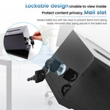 Cutie de donații și vot din acril cu încuietoare și cheie 16x12x10 cm – Negru