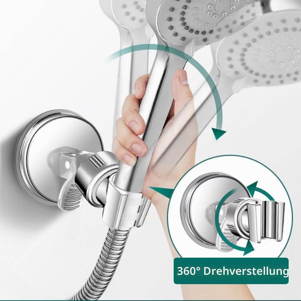 Shower Head Holder Suction Cup No Drilling Required – Universal