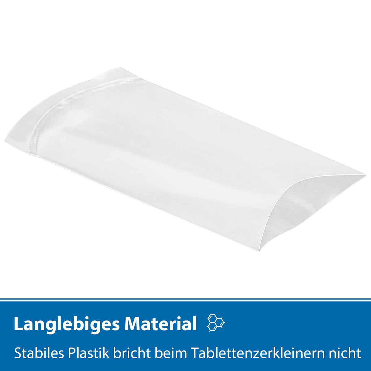 Replacement Bags for Tablet Crusher 1000-Pack – Clear