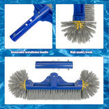Pool Brush Removable Head Rounded Ends for Tiled Bottoms Floors and Walls