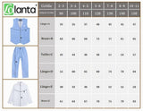 Boys' Checked Suit 4-piece Vest Shirt Trousers Bow Tie – Grey 10-11yrs
