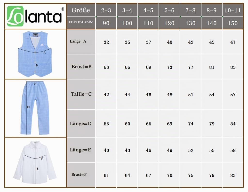 Boys' Checked Suit 4-piece Vest Shirt Trousers Bow Tie – Grey 10-11yrs
