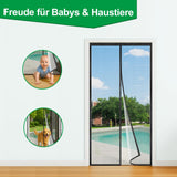 Plasă magnetică anti-insecte pentru ușă de balcon cu închidere automată 80x200 cm