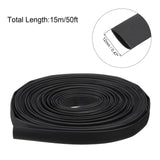 Heat Shrink Tubing 15m 12mm 4:1 Shrink Ratio Waterproof Insulating Tubing - Black