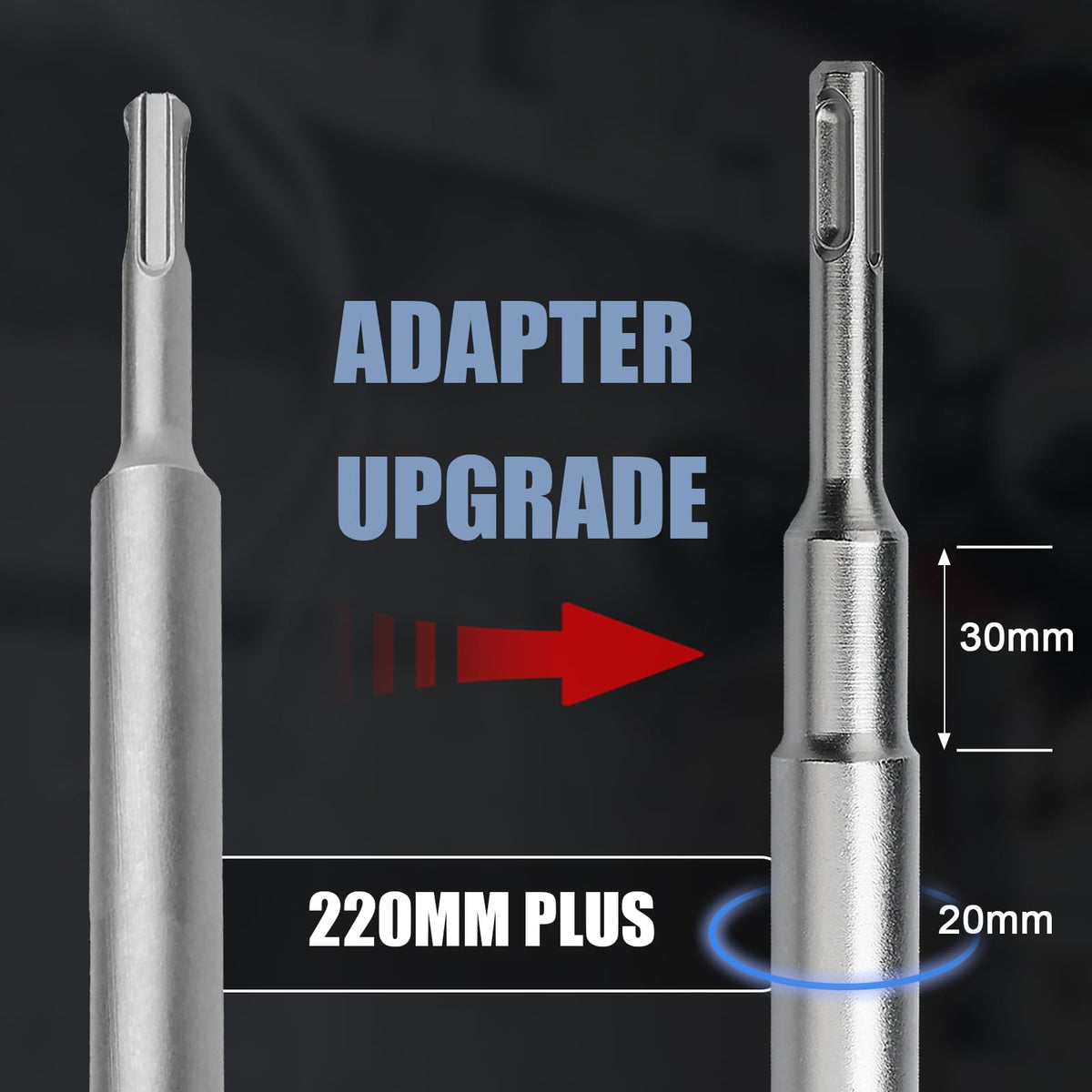 Carotă găurit zidărie și beton 60 mm cu adaptor SDS Plus 220 mm și burghiu centrare 8x110 mm