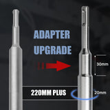 Carotă găurit zidărie și beton 60 mm cu adaptor SDS Plus 220 mm și burghiu centrare 8x110 mm