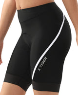 X-TIGER Women's Padded Cycling Shorts Quick-Dry Breathable with Zipped Pockets