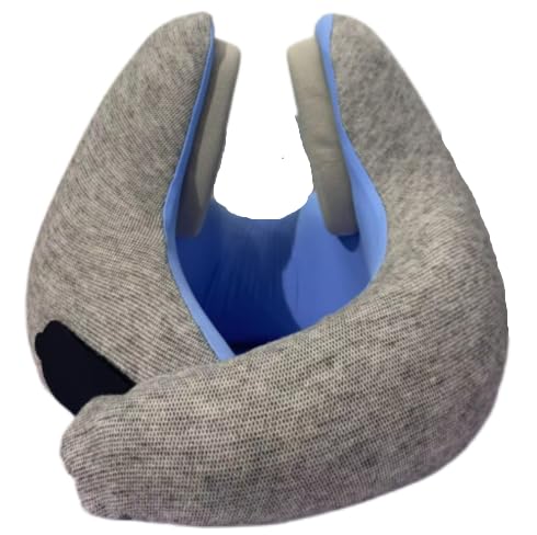 Cervical Travel Pillow Memory Foam Soft Breathable with Storage Bag – With Bag