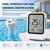 Wireless Digital Pool Thermometer with Outdoor Sensor