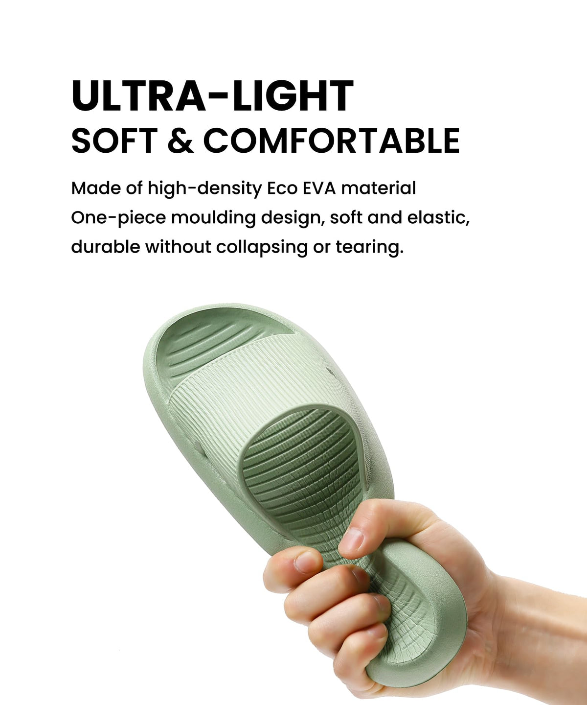 Anmerl Bathing Shoes for Men and Women - Non-Slip Quick-Drying Bath Slippers, Soft & Ultra-Light Slippers for Summer, Bathroom, Shower, Sauna