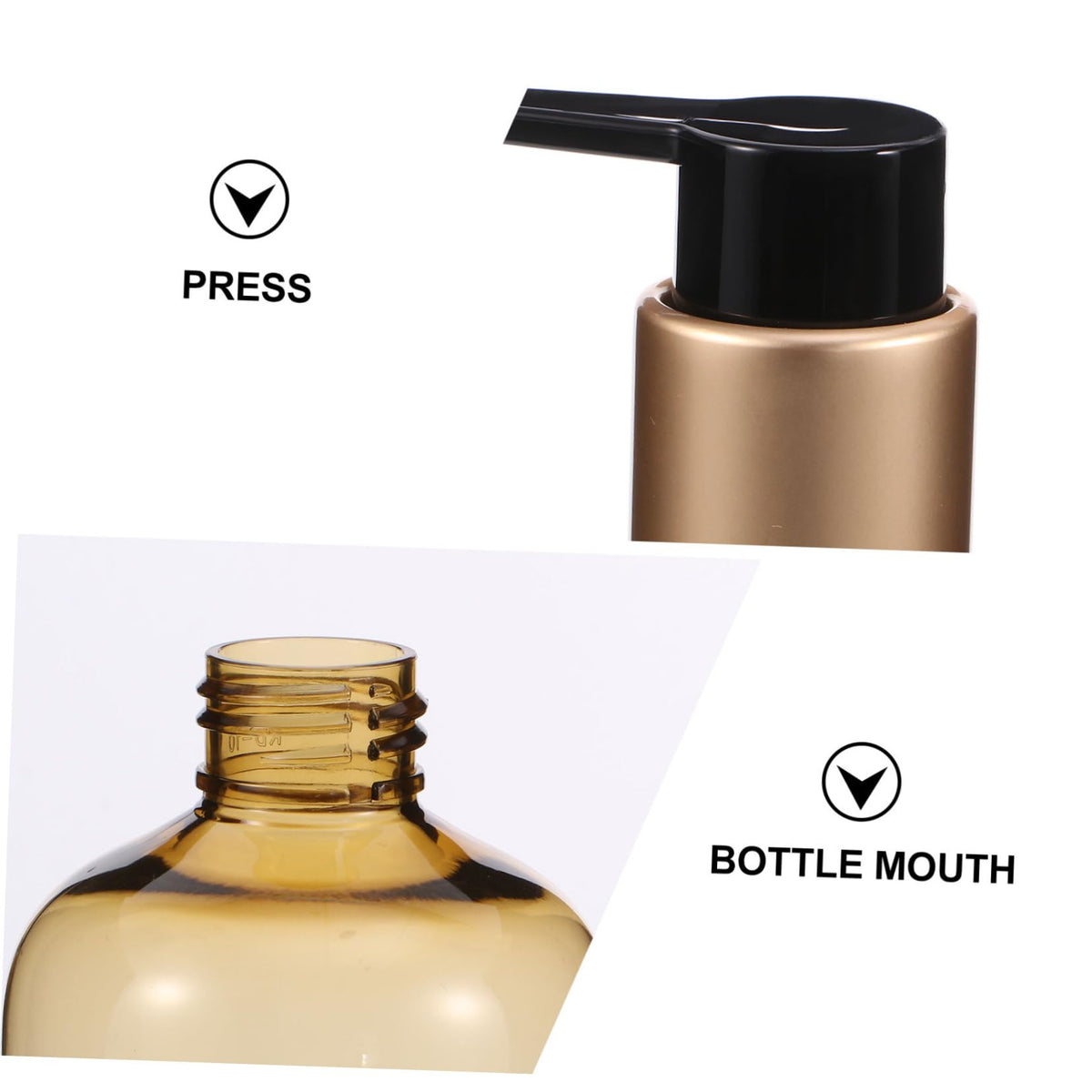 Refillable Pump Bottles 4-Pack Leak-Proof Travel Dispensers – 6.73x4.88x2.44in