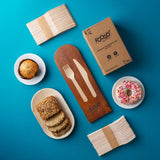 Disposable Wooden Cutlery Set 200-Piece Compostable & Biodegradable – Green 16 cm