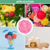 Wicker Rattan Balls 30mm Decorative Craft 25pc – Pink