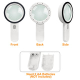 LED Handheld Magnifier with Light 30x for Reading & Inspection – 30x