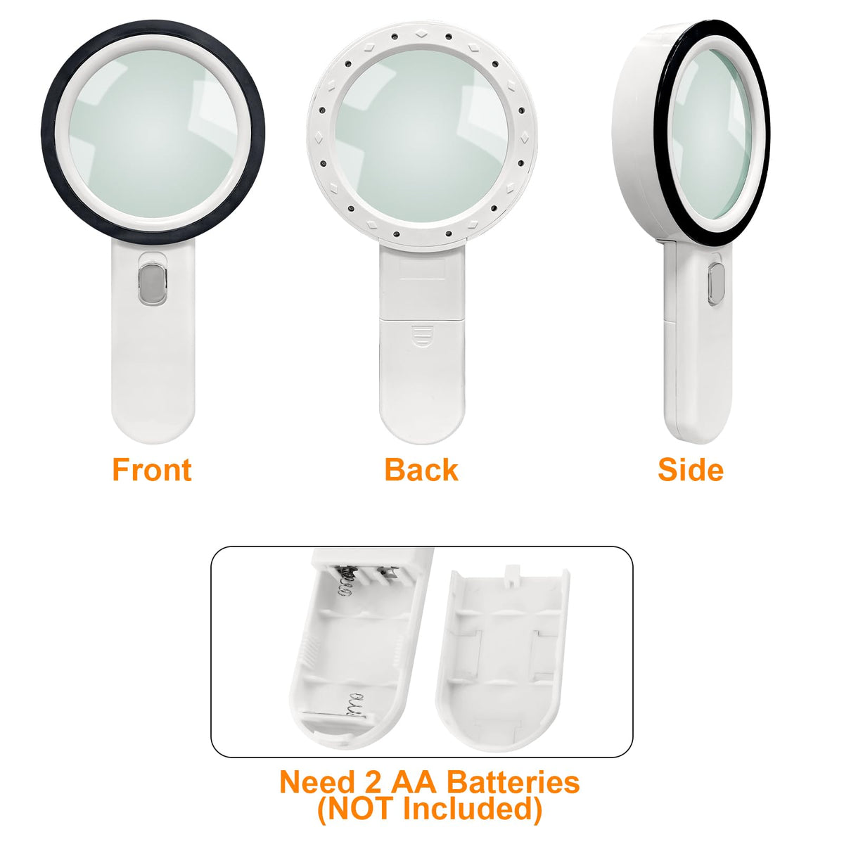 LED Handheld Magnifier with Light 30x for Reading & Inspection – 30x
