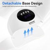 UV LED Nail Lamp Automatic Sensor 4 Timers Gel Polish Curing – White