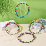 Kit creație 12 coronițe florale și brățări handmade pentru fete – Multicolor