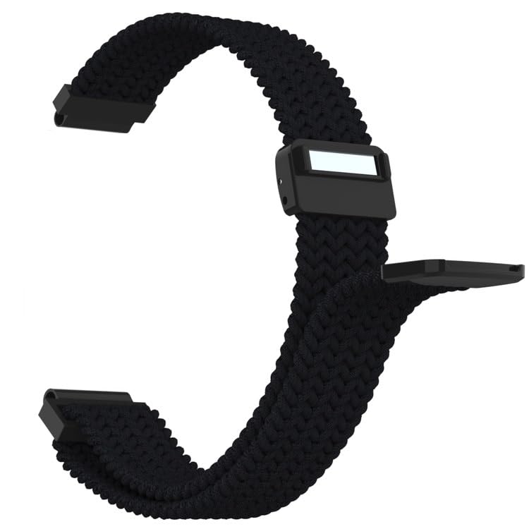 Braided Nylon Watch Strap Compatible with Garmin Vivofit Jr 3 Adjustable – No Gemstone