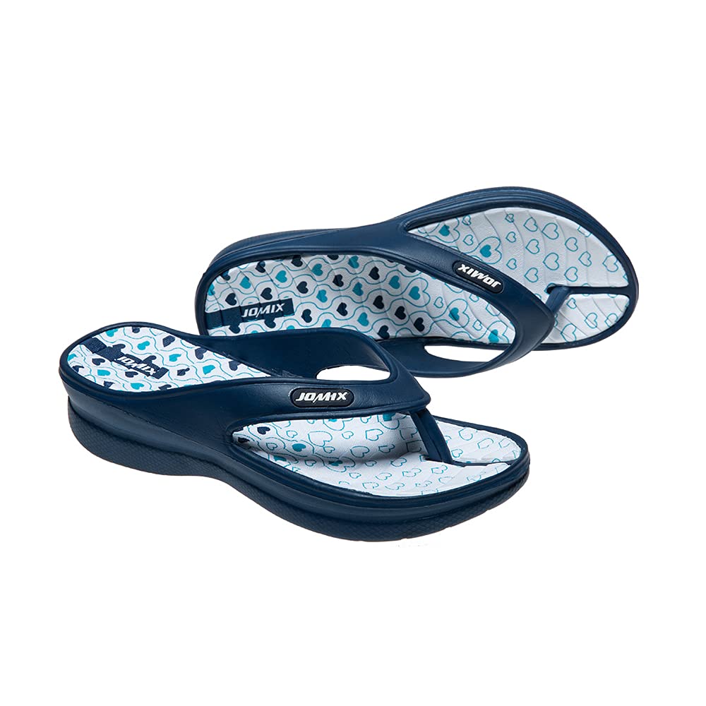 Women's Flip Flops Thong Non-Slip Comfort Beach Pool Platform – Navy EU 39