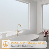 Frosted Window Film Opaque Privacy Matte Grid Design UV Protection Self-Adhesive – 44.5x200 cm