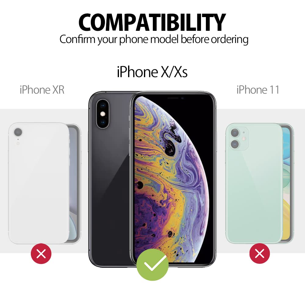 Husă din silicon TPU moale cu șnur reglabil de gât pentru iPhone X/XS – Roz