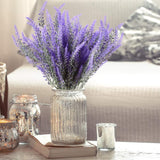 Artificial Lavender Flowers 12-Pack Weatherproof Outdoor Decorative – Purple