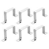 Screw-On U-Shaped Pipe Clamps 6pc 304 Stainless Steel for 60mm Pipes - 6pc