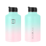 Termos sticlă sportivă din inox cu izolație termică Iron Flask 1890 ml cu 3 capace