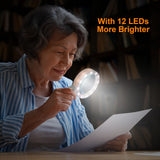 LED Handheld Magnifier with Light 30x for Reading & Inspection – 30x