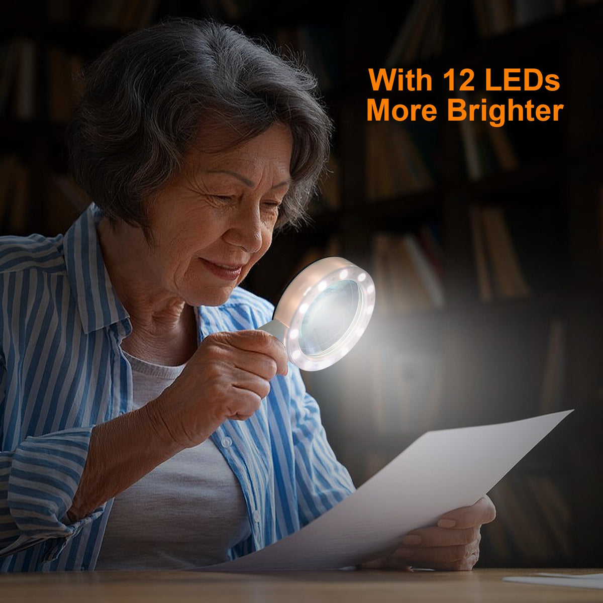 LED Handheld Magnifier with Light 30x for Reading & Inspection – 30x