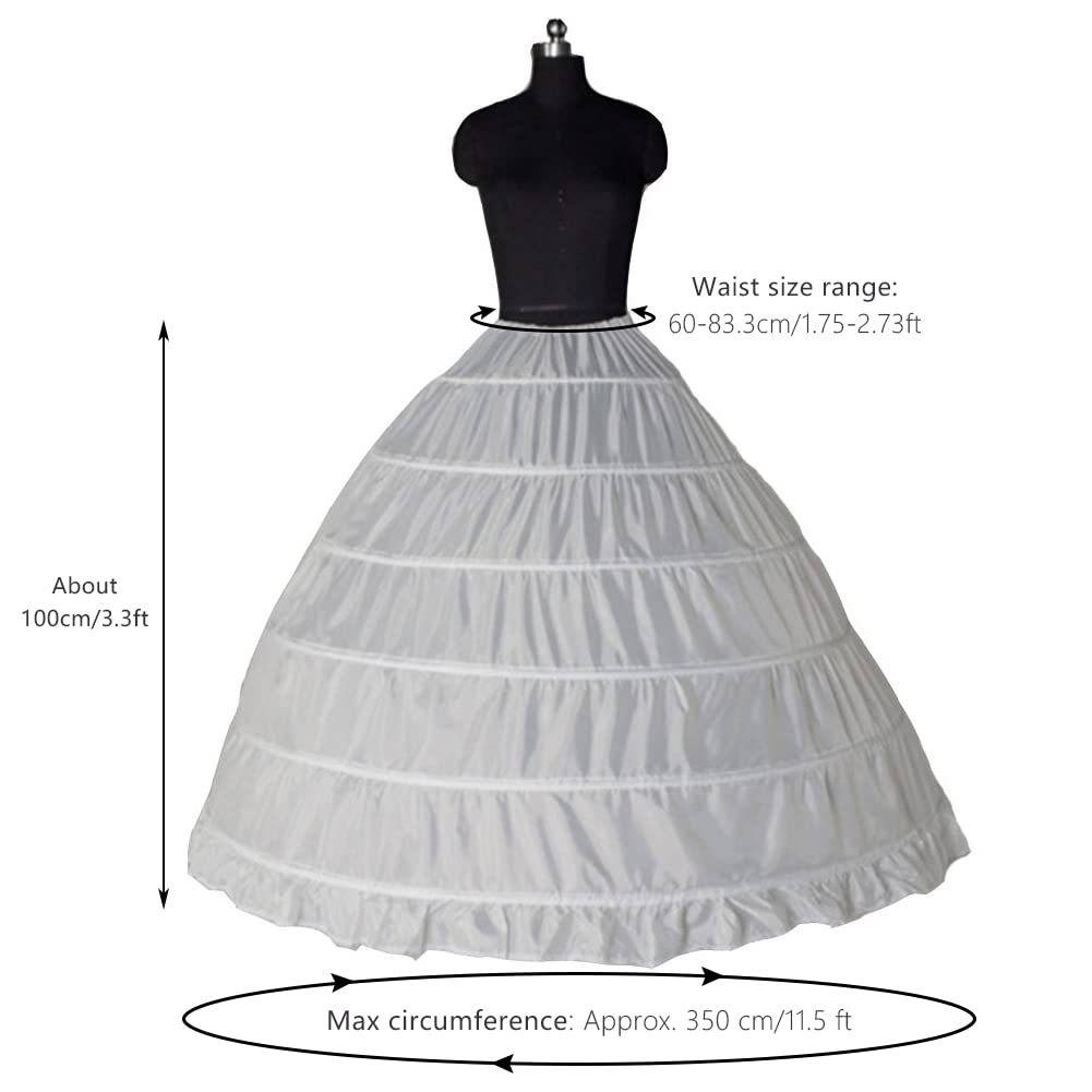 Wedding Accessories Petticoat - Bridal Hoop Skirt Hoop Skirt for Wedding Dresses Ball Gowns Evening Dresses Bridal Gowns Prom Dresses, Dance, Bar (Adult)