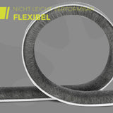 Self-Adhesive Brush Seal 6m 9x9mm for Doors & Windows – Grey