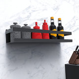 Etajeră de duș autoadezivă fără găurire din inox SUS 304 Bestdon 30 cm – Negru