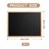 Tablă de scris cu cretă ramă din lemn format A3 30x40 cm, set 2 bucăți – Negru