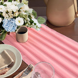 Chiffon Table Runner 3m Romantic Sheer Tulle Wedding Party Decoration – Pink