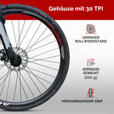 Fincci 26 x 1.5 Folding Bicycle Tyre 40-559 Slick Tyre for MTB & City Bikes – 26 inch