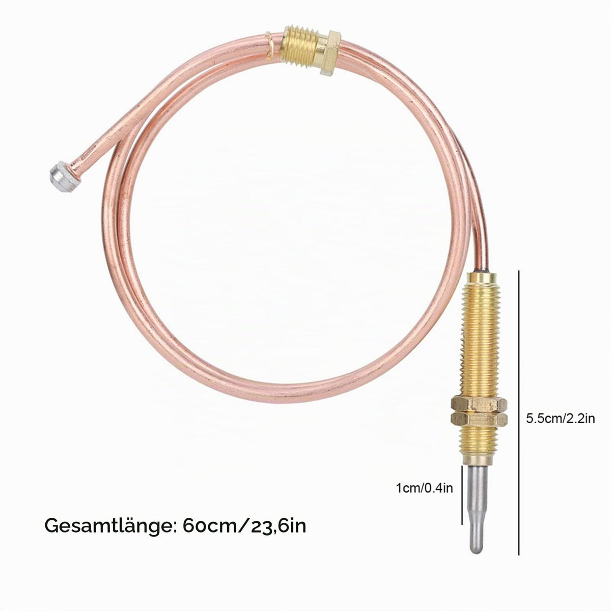 M8 Thermocouple Probe for Gas Heater Burner Durable Threaded Probe – 600mm