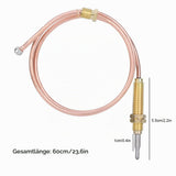 M8 Thermocouple Probe for Gas Heater Burner Durable Threaded Probe – 600mm