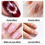 3-in-1 Cat's Eye Nail Magnet Tool Set 8 pcs with Wooden Pen & Y/Rabbit Magnets – Multi