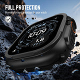 Apple Watch Metal Protective Case 3‑in‑1 with Screen & Back Cover – 49mm Black